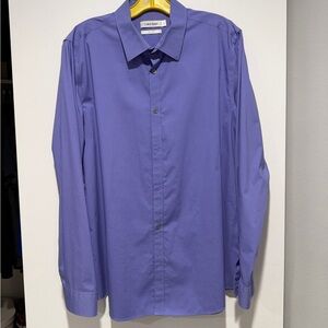 Calvin Klein Men's Dress Shirt in Rich Purple